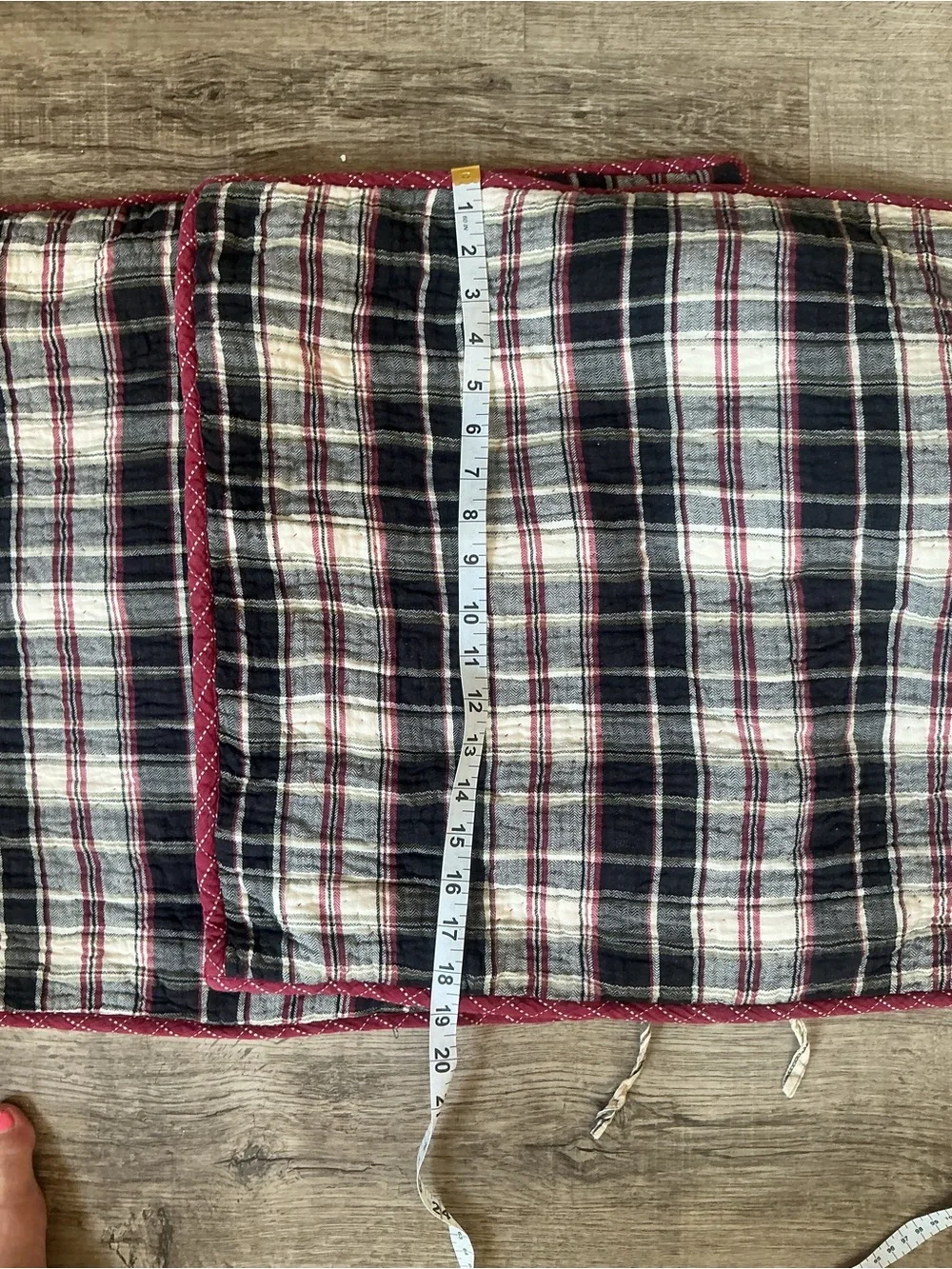 Cremieux VHC Brands Plaid Quilted Standard Pillow Sham Set of 2 Rustic Cabin